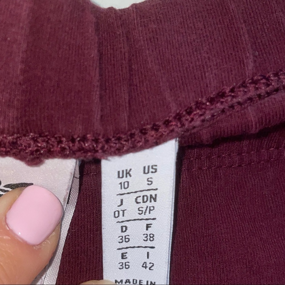 Adidas Burgundy Gym Pants - Picture 7 of 11